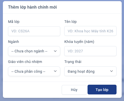 Giao diện mapping lộ trình học — kéo môn sang phải để thêm vào lộ trình ngành